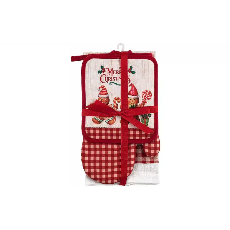 Kuhinjska brisača Ardesto Christmas Gingerbread, Red (ART14HGR)