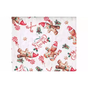 Toalha de mesa Ardesto Christmas Gingerbread, Red (ART07HG)
