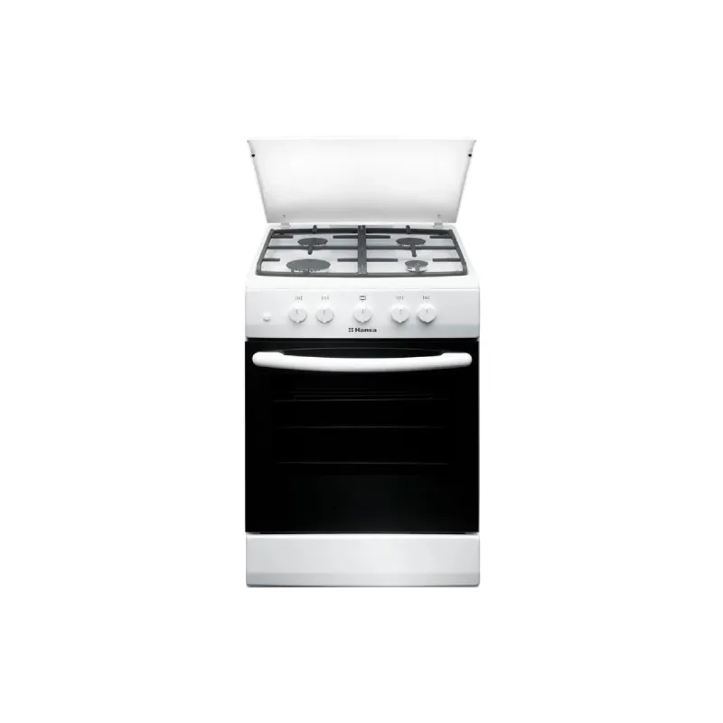 Плита газова Hansa (FCGW510554), газова, 56 л, чувун, White