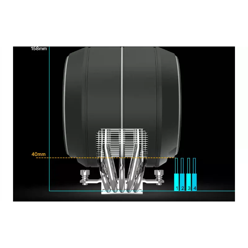 hladilnik procesorja Zalman, Black (ZET5BLACK)