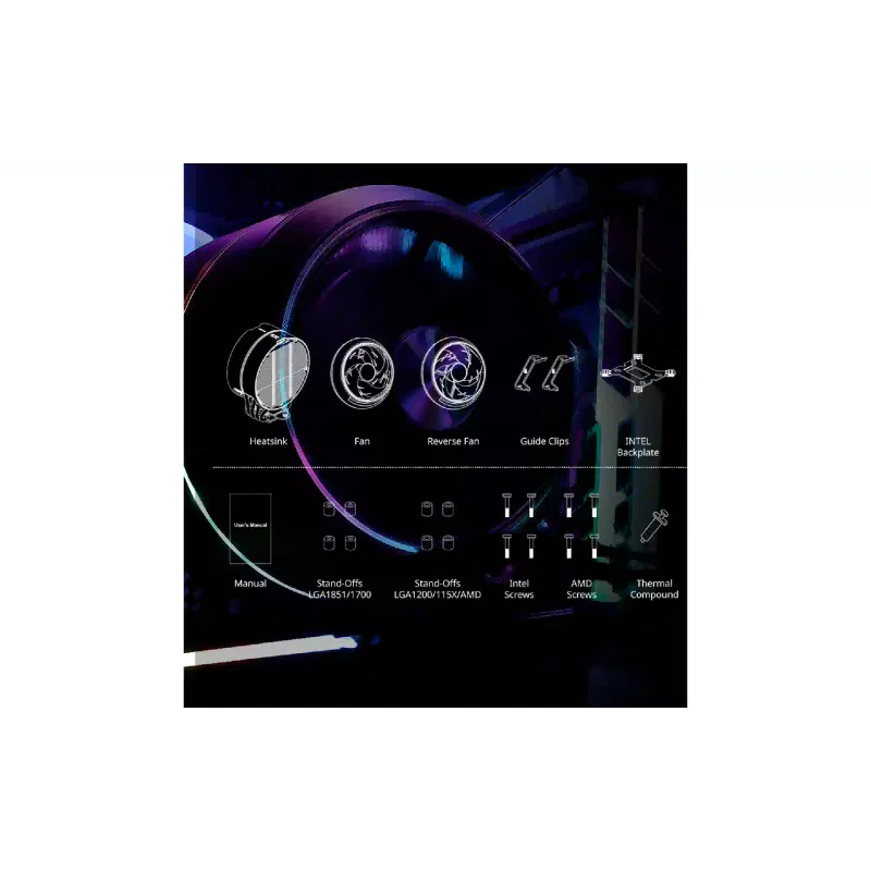 hladilnik procesorja Zalman, Black (ZET5BLACK)