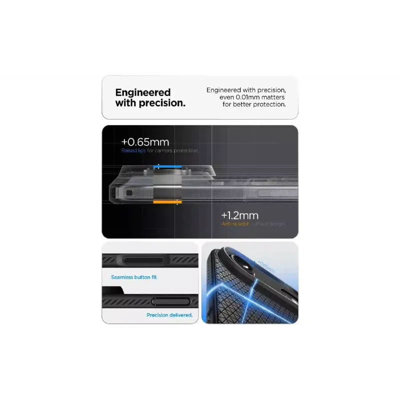 Чохол Spigen Liquid Air (ACS10302), для Apple iPhone 17 Air, Matte Black