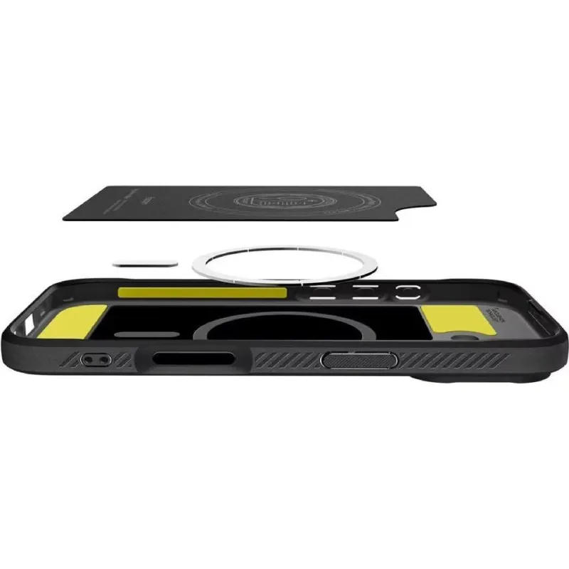 Case Spigen Rugged Armor MagFit (ACS10367), for Apple iPhone 17, Matte Black