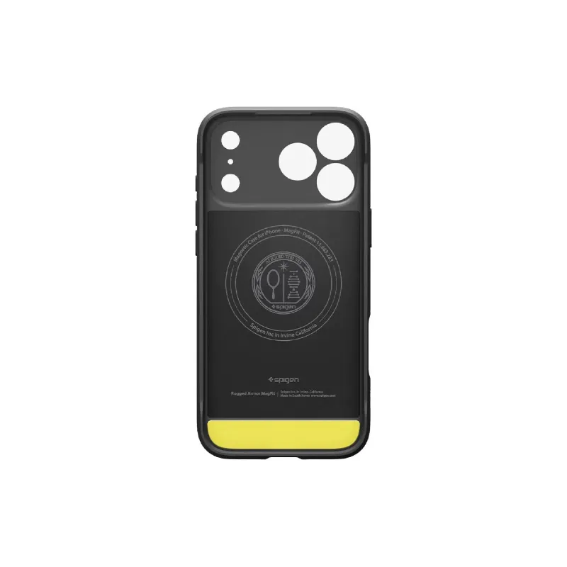 Чохол Spigen Rugged Armor MagFit (ACS10329), для Apple iPhone 17 Pro, Matte Black