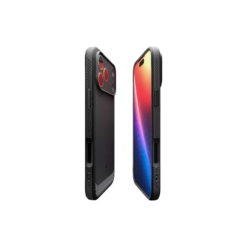 Чохол Spigen Rugged Armor MagFit (ACS10329), для Apple iPhone 17 Pro, Matte Black