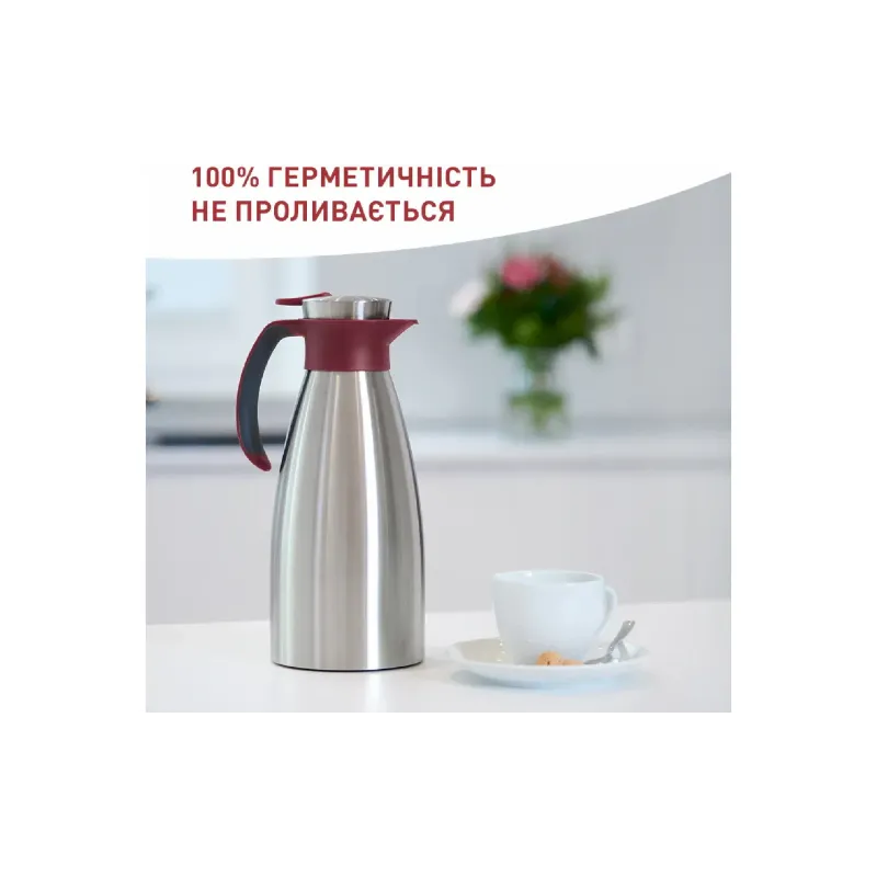 Isolierkanne Tefal Soft Grip, Bordeaux (K3042214)