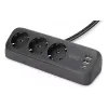 Socket block Digitus Office, Black (DA-70625)