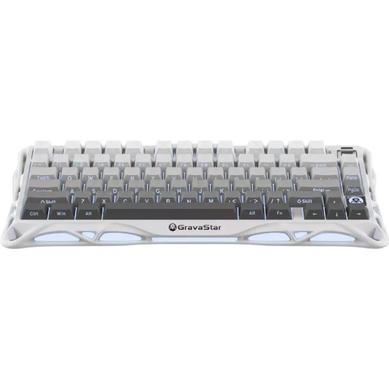 Μηχανικό πληκτρολόγιο GravaStar Mercury K1, White (GSK1_GWHT)
