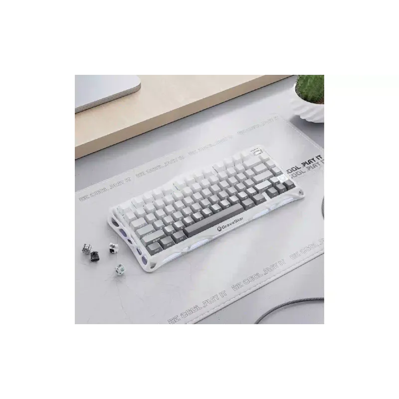 Μηχανικό πληκτρολόγιο GravaStar Mercury K1, White (GSK1_GWHT)