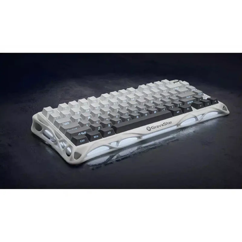 Μηχανικό πληκτρολόγιο GravaStar Mercury K1, White (GSK1_GWHT)