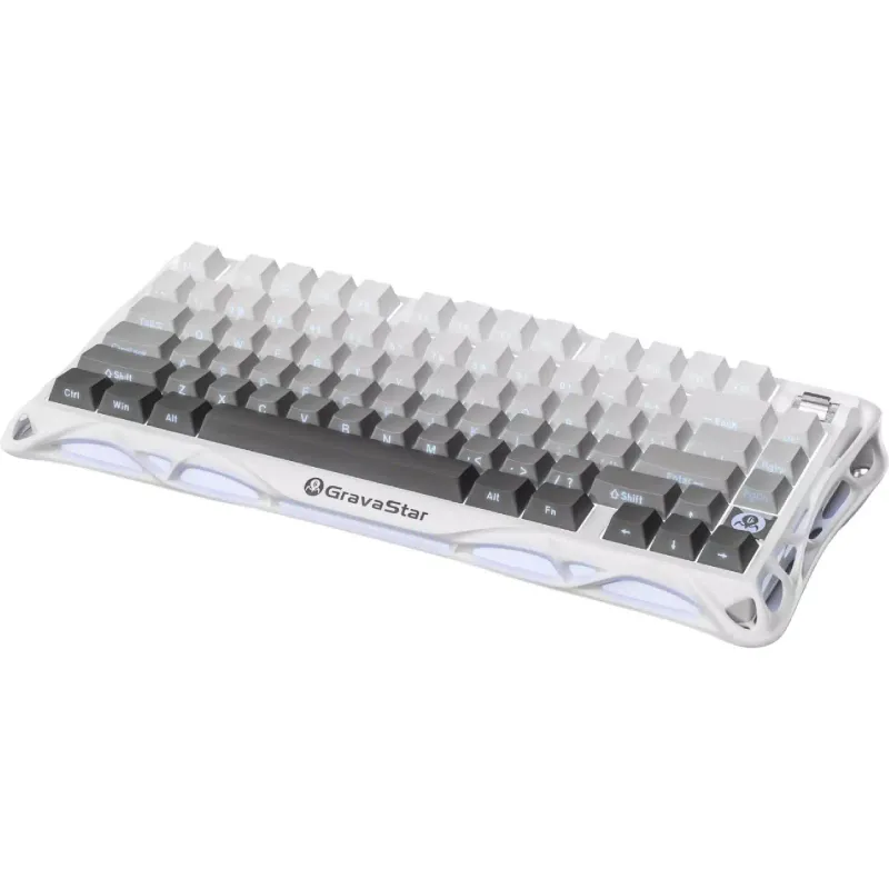 Μηχανικό πληκτρολόγιο GravaStar Mercury K1, White (GSK1_GWHT)