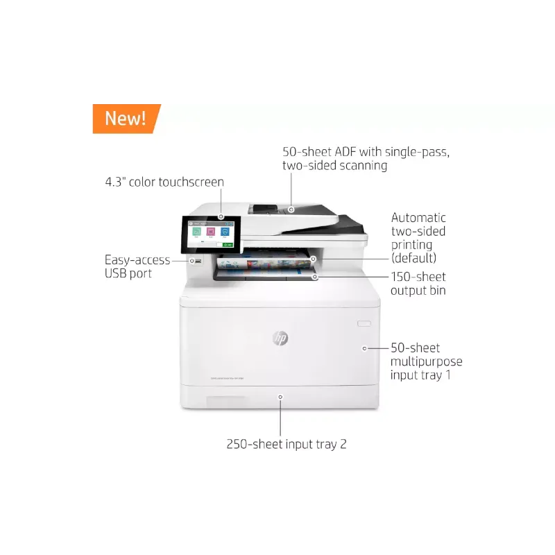 Многофункционално устройство HP Color LaserJet Enterprise M480f (3QA55A)