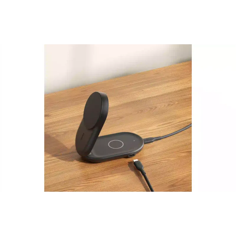 Зарядно устройство Belkin UltraCharge 2-in-1 Foldable Magnetic Charging, Black (WIZ039KQBK)