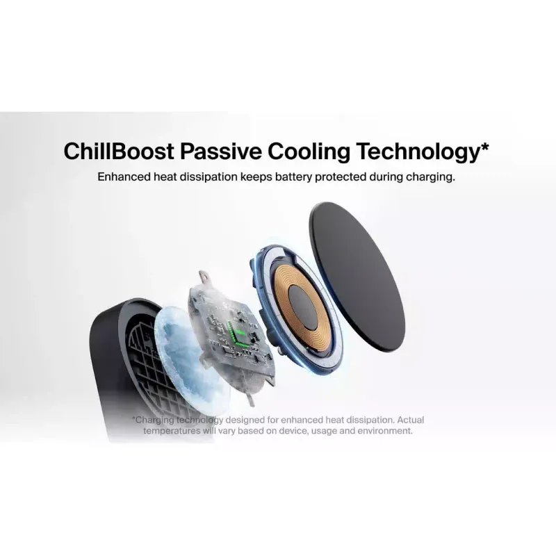 Зарядно устройство Belkin UltraCharge 2-in-1 Foldable Magnetic Charging, Black (WIZ039KQBK)