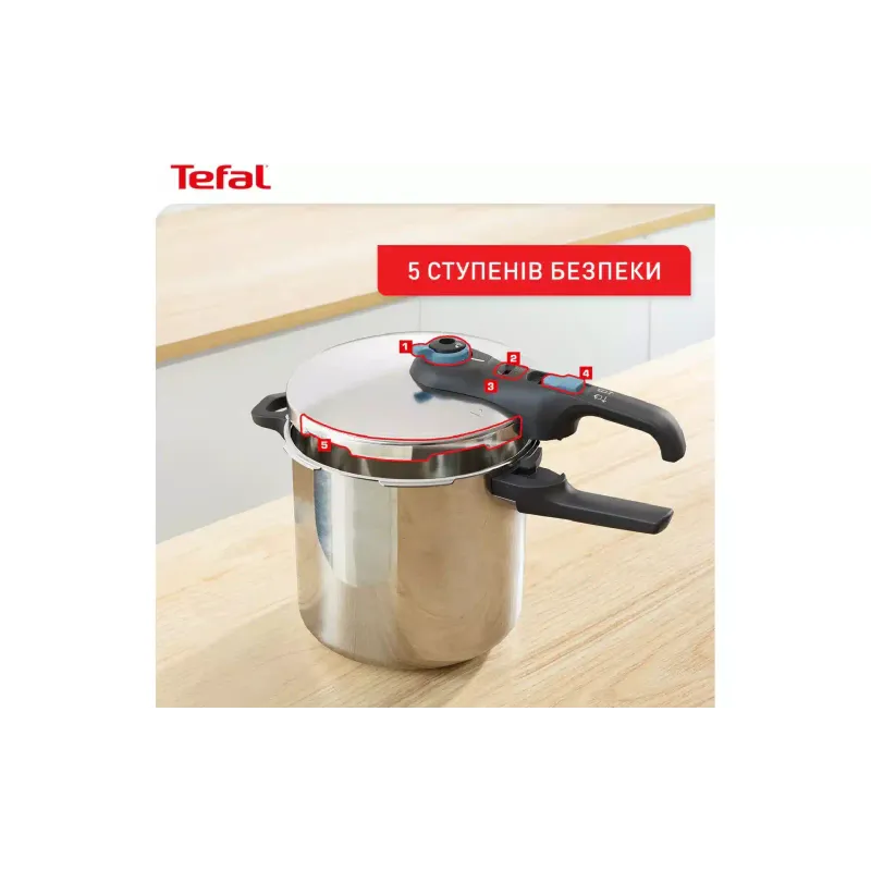 Olla de presión Tefal Secure Trendy (P2580701)
