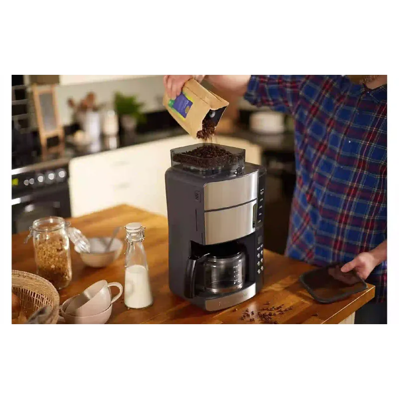 Cafeteira de gotejamento Russell Hobbs Grind and Brew, Black/Metall (25610-56)