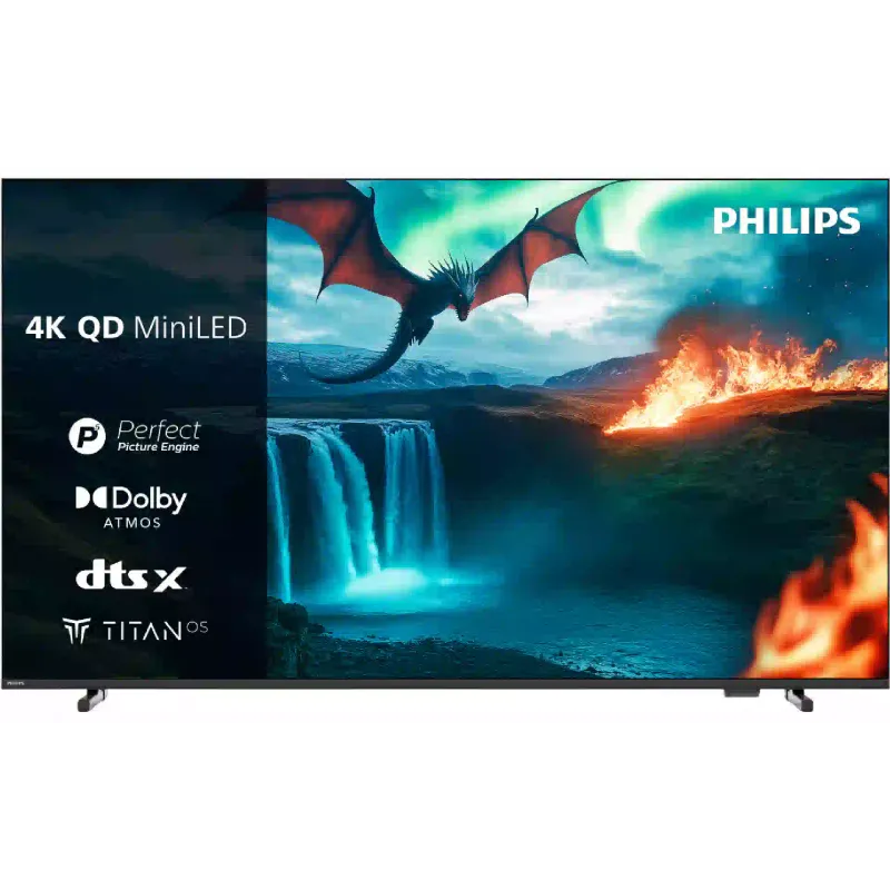 TV Philips 55" 4K UHD/IPS /Titan OS Black (55MLED820/12)