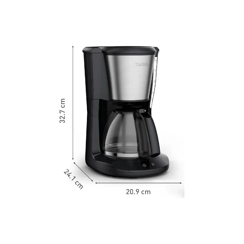 Καφετιέρα με σταγόνες Tefal Subito, Black/Silver (CM5S1DE0)