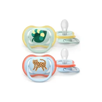 Пустушка Avent Ultra Air (SCF087/02), для хлопчика, 0-6 міс, 2 шт