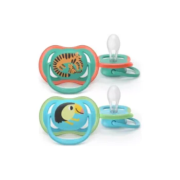 Пустушка Avent Ultra Air (SCF087/11), для хлопчика, 6-18 міс, 2 шт