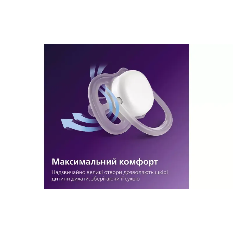 Пустышка Avent Ultra Air, 6-18 мес, 2 шт (SCF087/17)