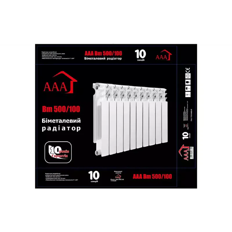 Καλοριφέρ AAA 500/96, White (70214302)