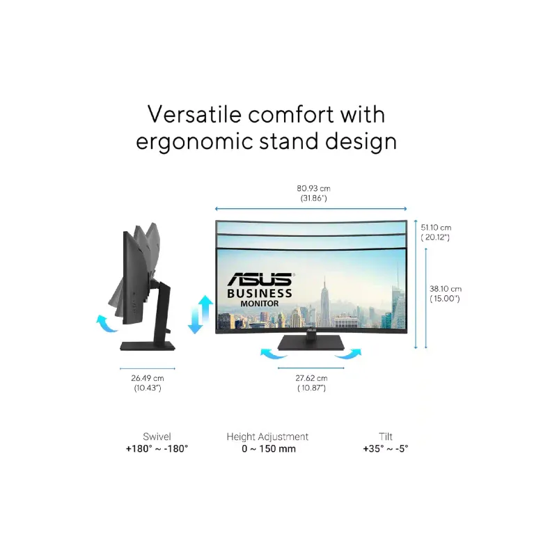 شاشة Asus VA34VCPSR (90LM08JJ-B02170)