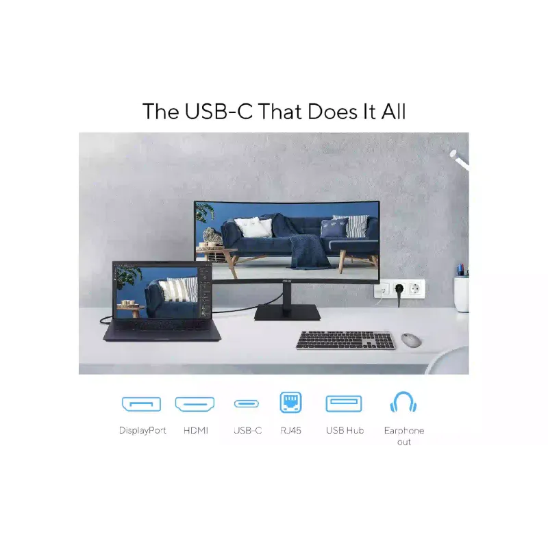 شاشة Asus VA34VCPSR (90LM08JJ-B02170)