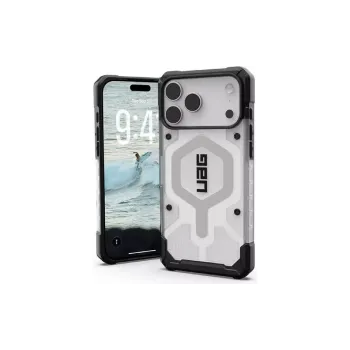 Okostelefon tok UAG Pathfinder Clear MagSafe, Ice/Silver (114552114333)