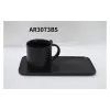 Xícara e pires Ardesto, Black (AR3073BS)