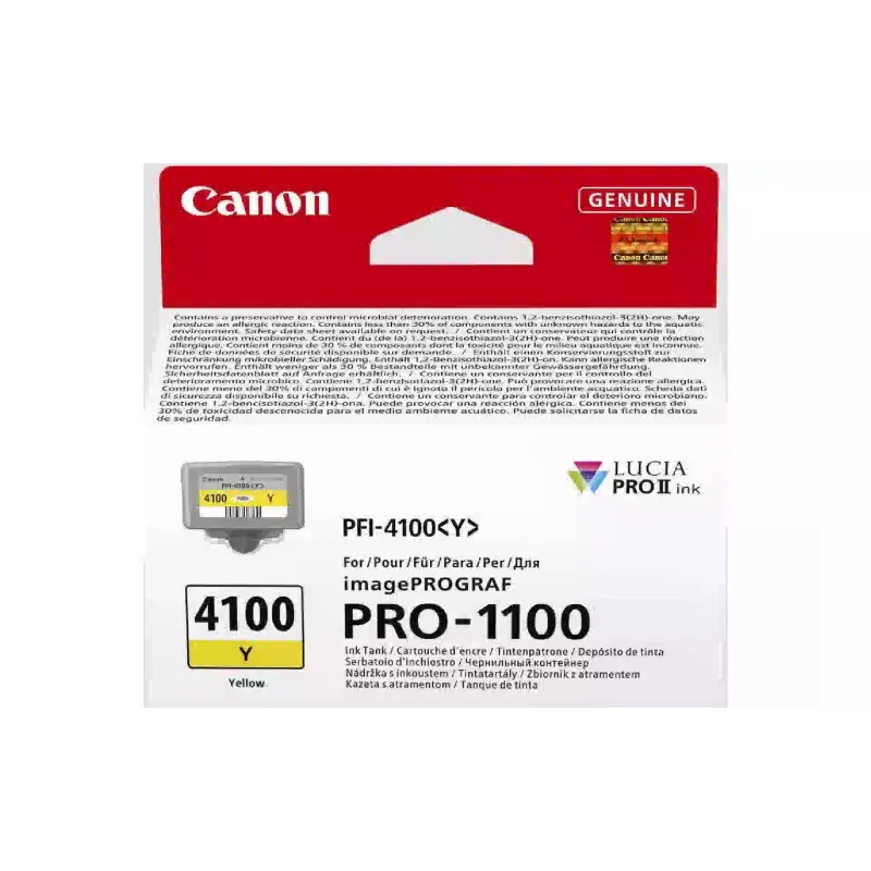 خرطوشة Canon imagePROGRAF PRO-1100, Yellow (6780C001)