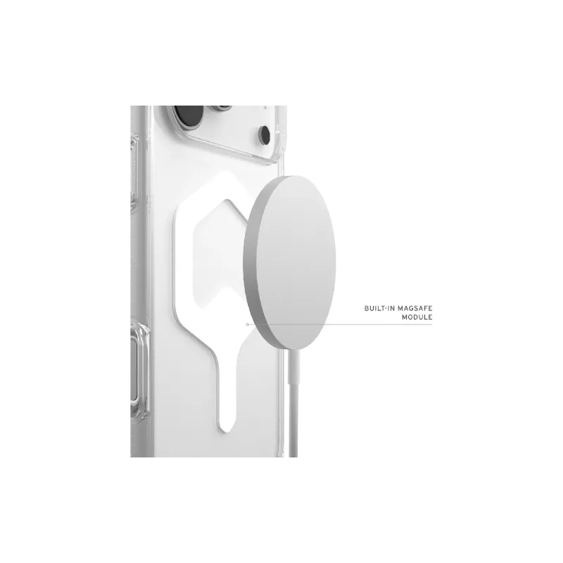 Smartphone case UAG Plyo MagSafe (114530114341), for Apple iPhone 17 Pro Max, Ice/White