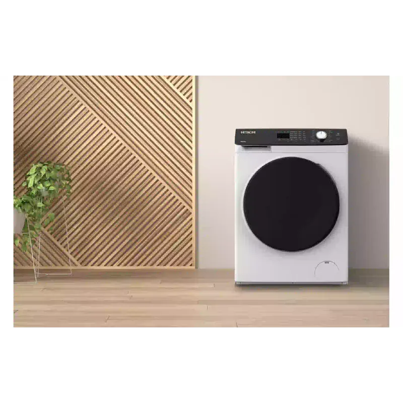 غسالة ومجفف Hitachi, White (BD-D802HVOW)
