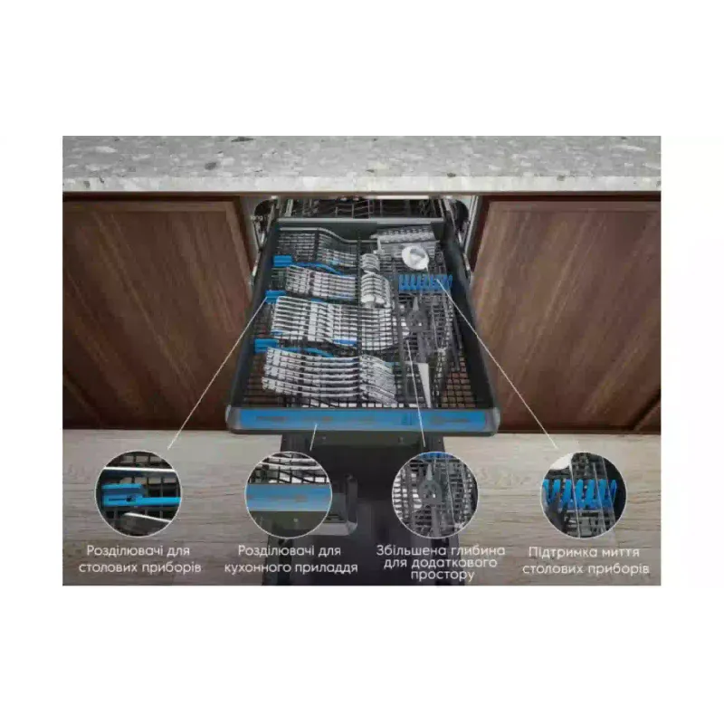 Вградена съдомиялна машина Electrolux, Black (EEA23200L)