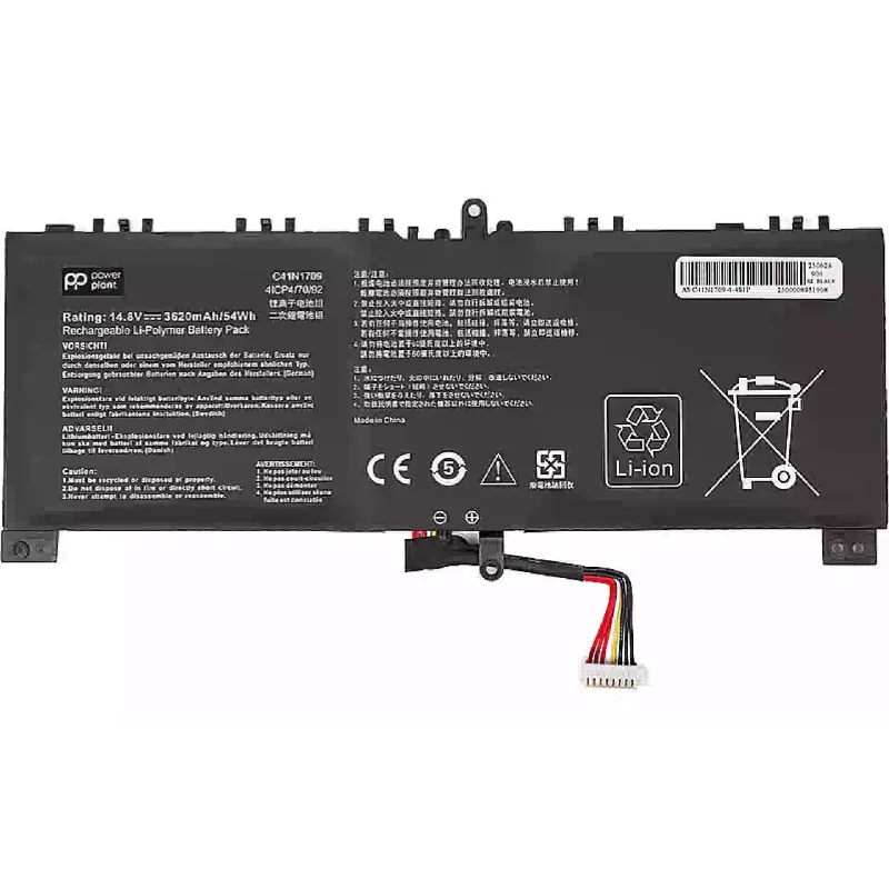 Акумулятор для ноутбука PowerPlant (NB432370), для Asus ROG Strix SCAR Edition GL503VS (C41N1709) 14.8V 3620mAh