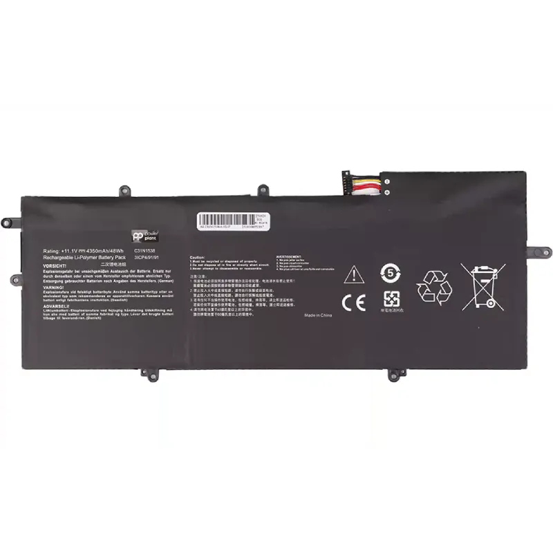 Laptop Battery PowerPlant (NB432387), for Asus ZenBook Q324UA (C31N1538) 11.1V 4350mAh