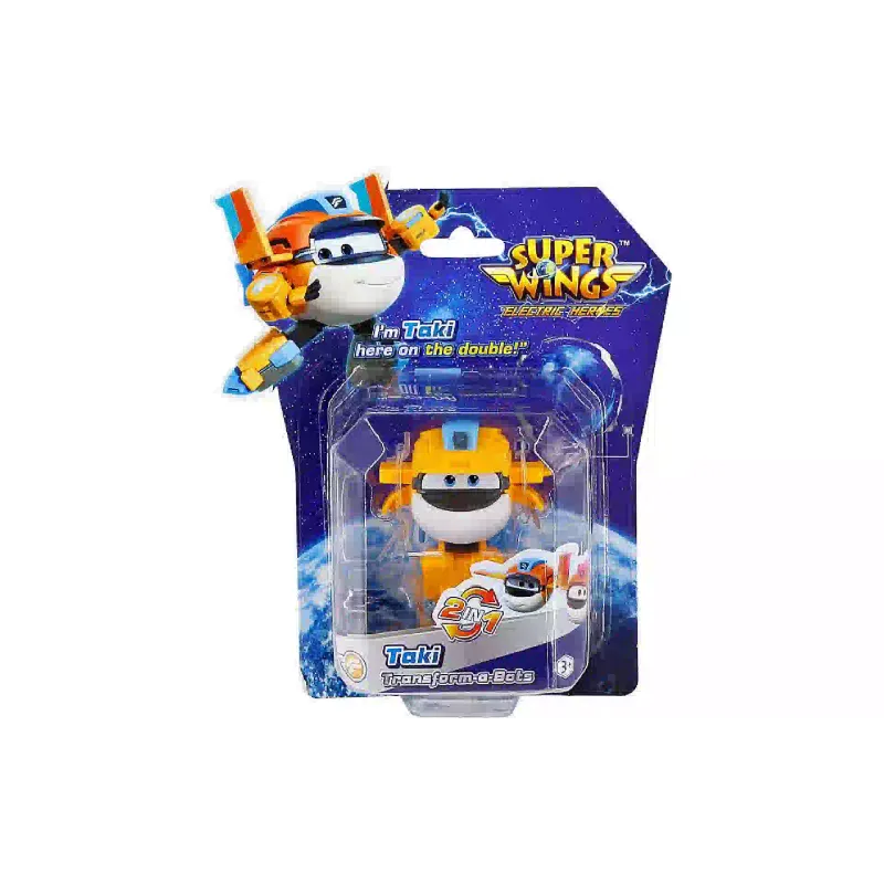 Figura do transformador Super Wings Transform-a-Bots Taki (YW780058)