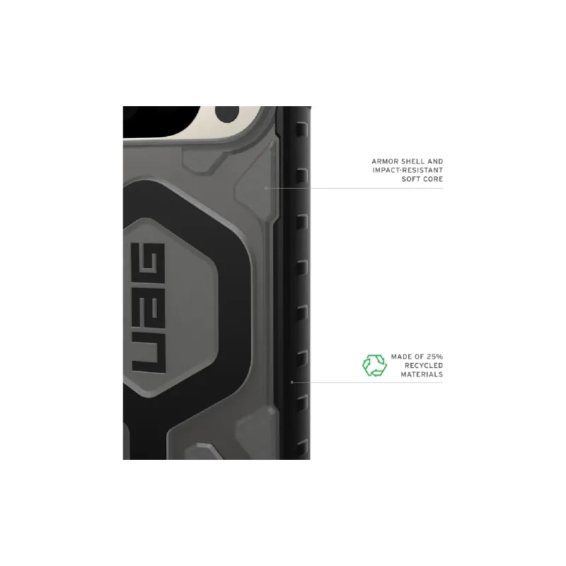 Okostelefon tok UAG Pathfinder Clear MagSafe, Ash (614469113140)