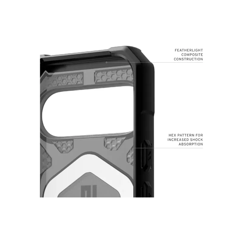 Okostelefon tok UAG Pathfinder Clear MagSafe, Ash (614469113140)