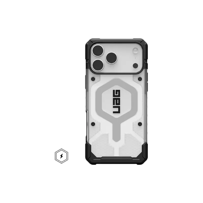 Okostelefon tok UAG Pathfinder Clear MagSafe, Ice/Silver (114552114333)
