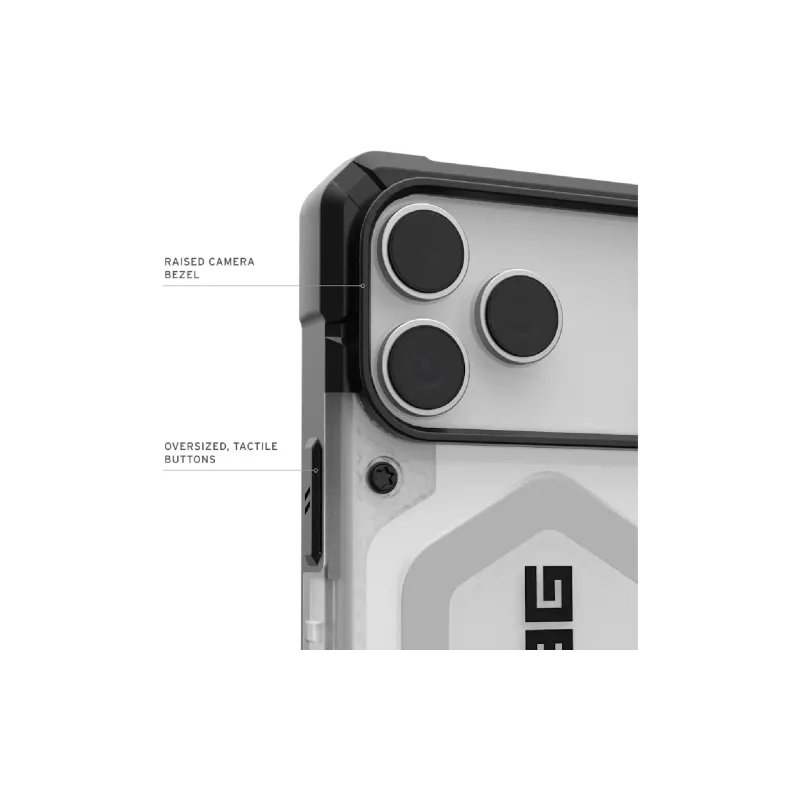 Okostelefon tok UAG Pathfinder Clear MagSafe, Ice/Silver (114552114333)