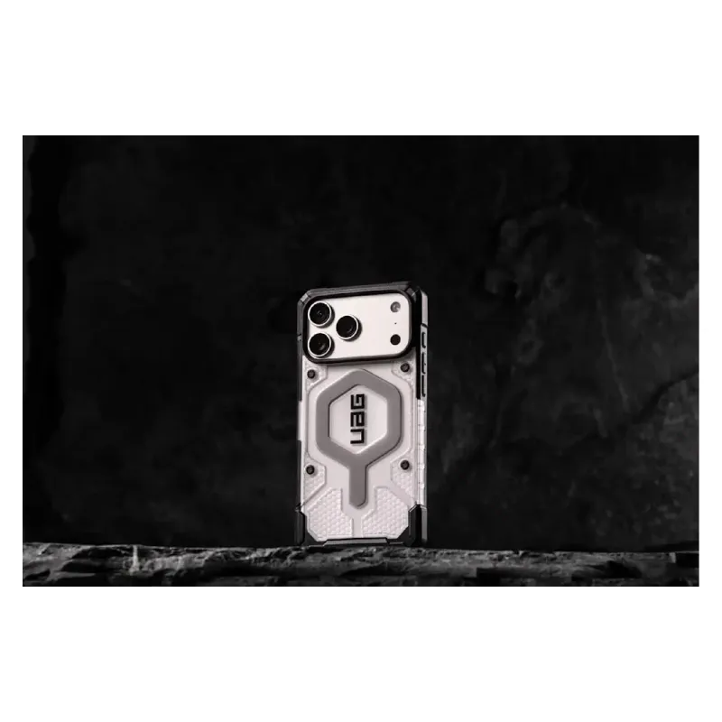 Okostelefon tok UAG Pathfinder Clear MagSafe, Ice/Silver (114552114333)
