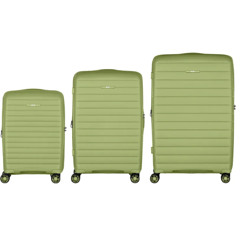 Komplet kovčkov 2E Aero L+M+S, Olive Green (2E-SPP-AERO-SET3-MG)