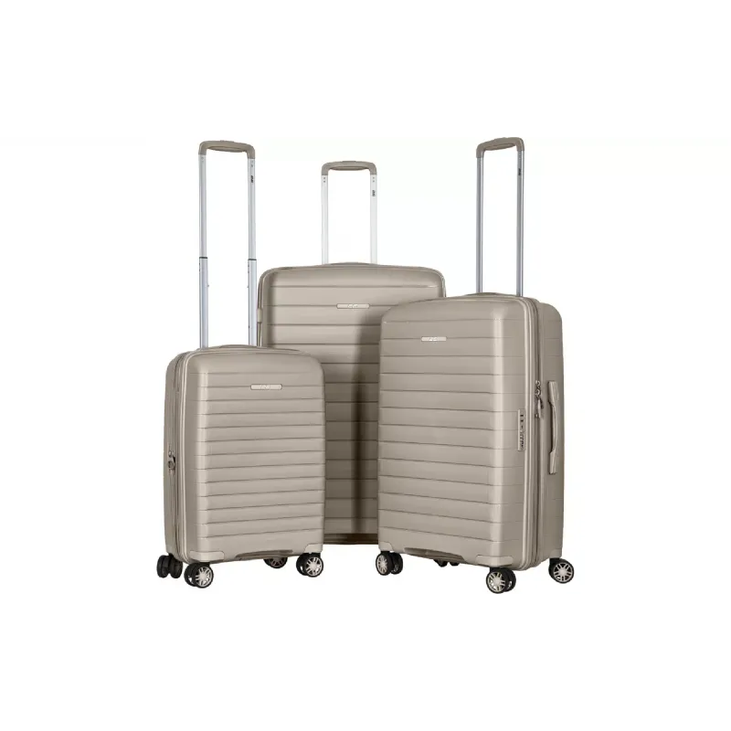 Ein Satz Koffer 2E Aero L+M+S, Grey/Brown (2E-SPP-AERO-SET3-TP)