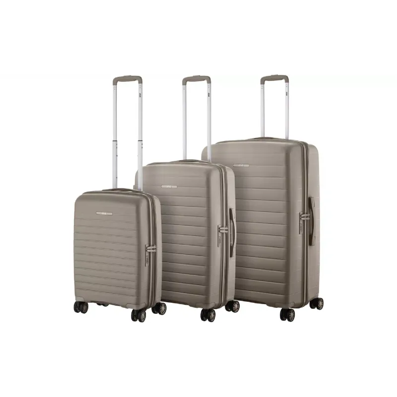 Ein Satz Koffer 2E Aero L+M+S, Grey/Brown (2E-SPP-AERO-SET3-TP)