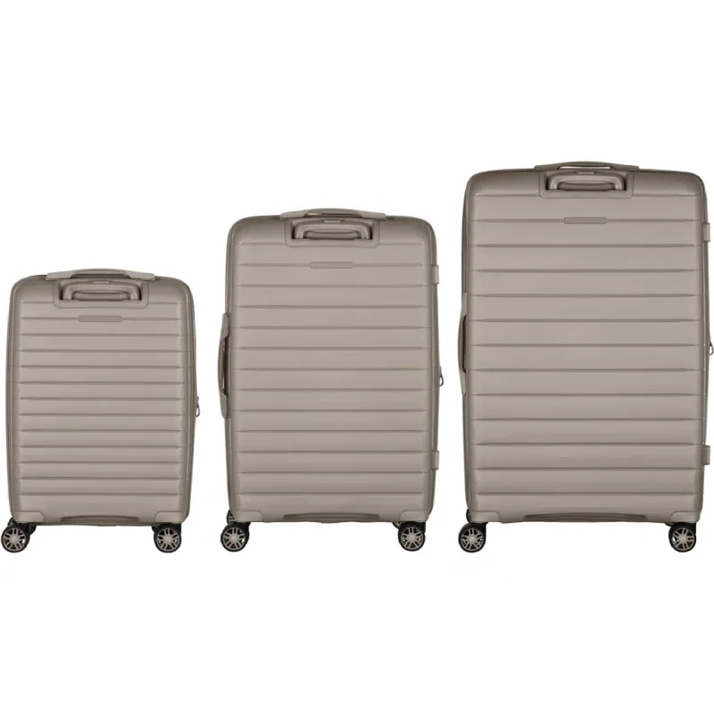 Ein Satz Koffer 2E Aero L+M+S, Grey/Brown (2E-SPP-AERO-SET3-TP)