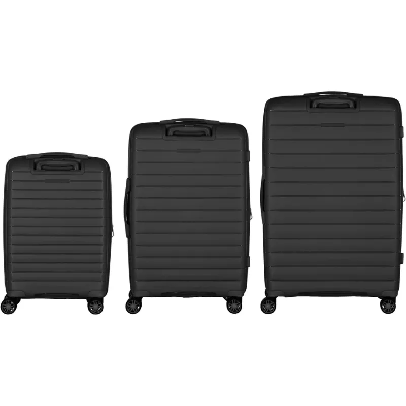 Um conjunto de malas 2E Aero L+M+S, Black (2E-SPP-AERO-SET3-BK)