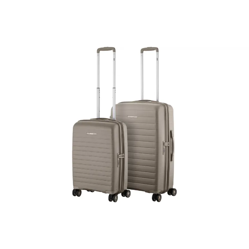 Un juego de maletas 2E Aero M+S, Grey/Brown (2E-SPP-AERO-SET2-TP)