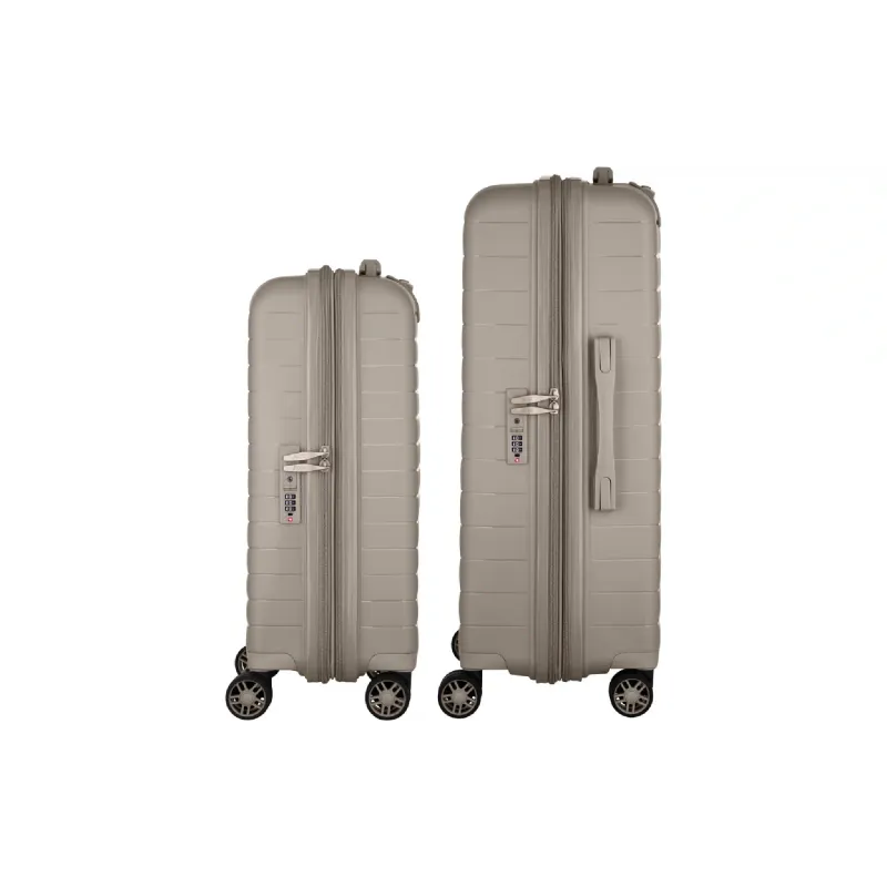 Un juego de maletas 2E Aero M+S, Grey/Brown (2E-SPP-AERO-SET2-TP)