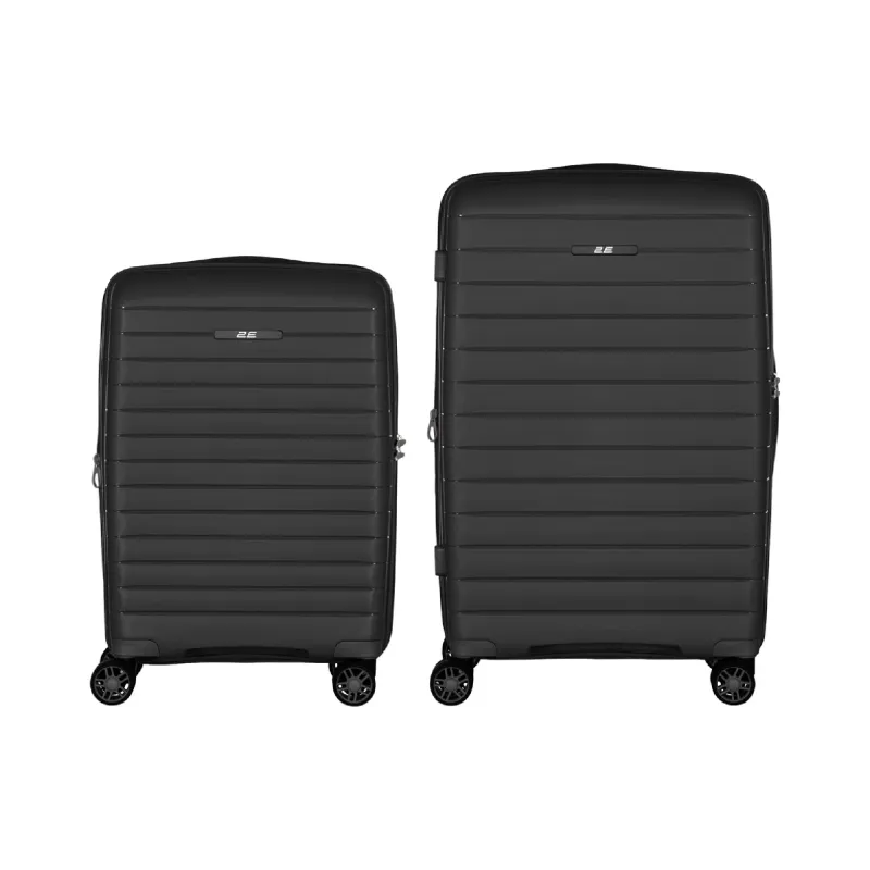 Un juego de maletas 2E Aero M+S, Black (2E-SPP-AERO-SET2-BK)